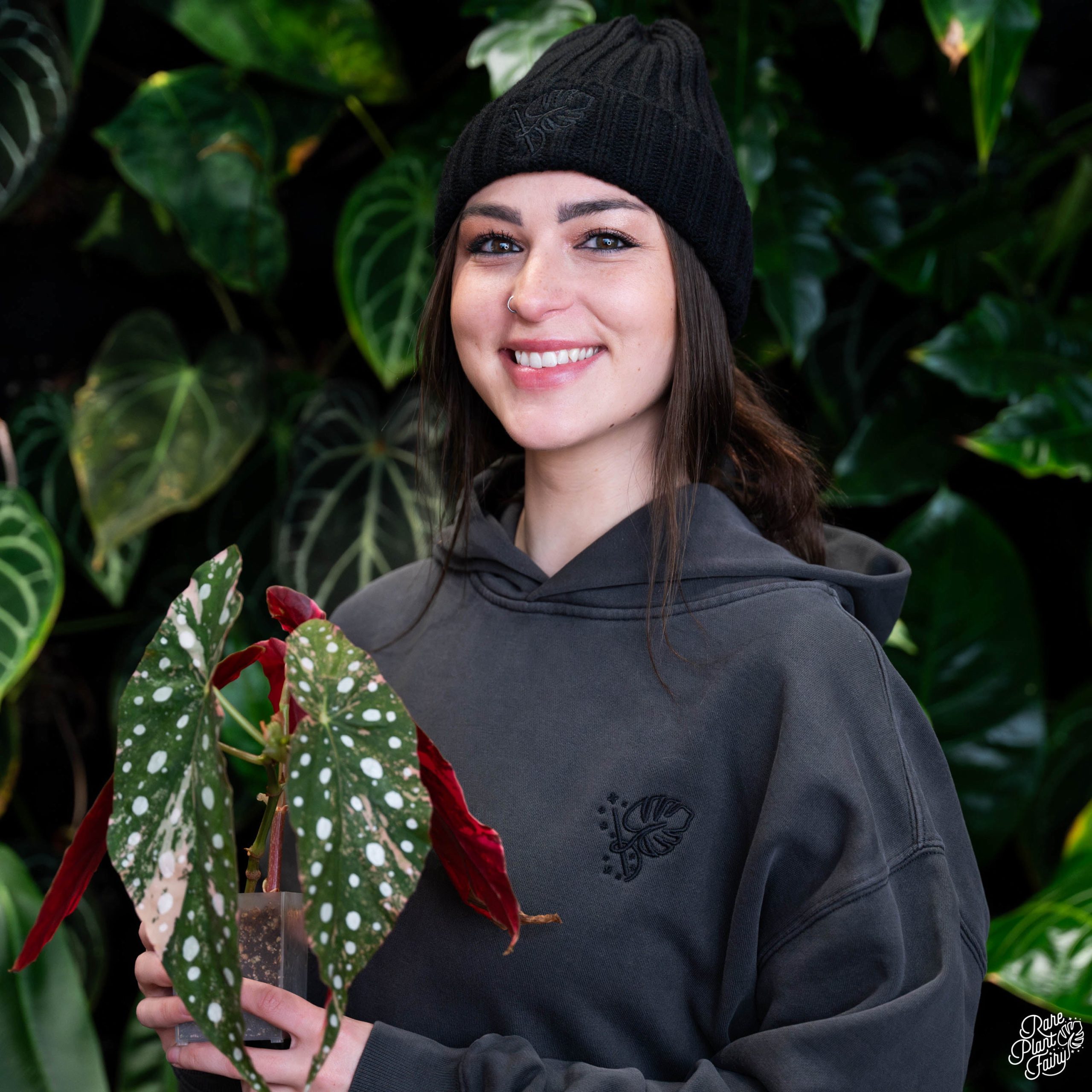 JOC00870-Enhanced-NR-2.jpg Rare Plant Fairy ® Sustainable Hoodie In Faded Black - Image 1